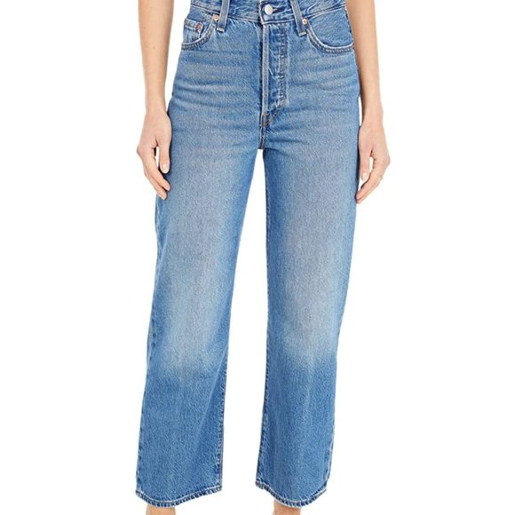 NEW LEVIS PREMIUM RIBCAGE STRAIGHT ANKLE JEANS, W27xL29 - Picture 3 of 10